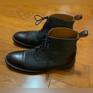 Taft Boots Handcrafted In Spain Comfort Mens Size 44 (US 11) Burgundy Cap Toe